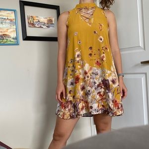 Yellow Floral Sundress
